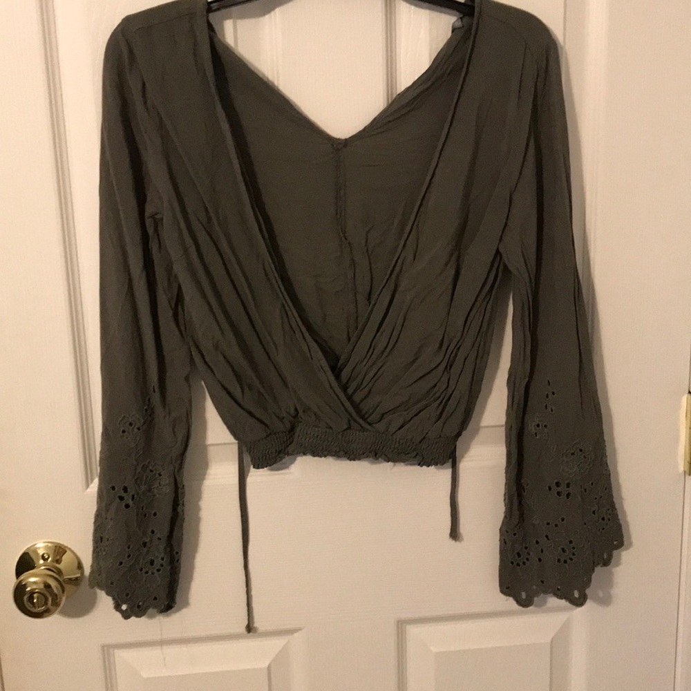 boho, v neck blouse